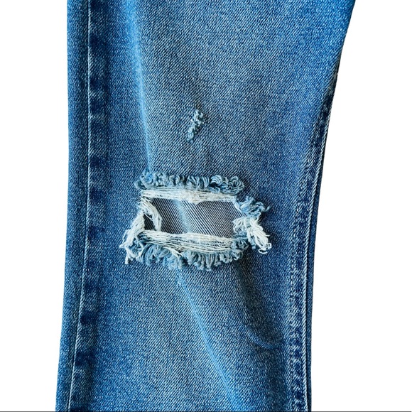 Free People Color Blocked Cropped Flare Women’s Jean - Picture 10 of 14